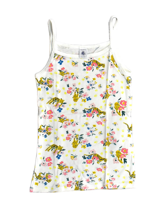 A White Sleeveless Tops from Petit Bateau in size 12Y for girl. (Front View)