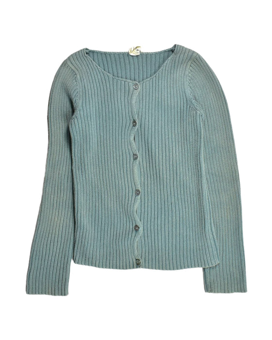 A Green Cardigans from Bonton in size 12Y for girl. (Front View)