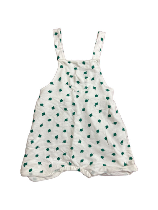 A White Sleeveless Rompers from Petit Bateau in size 12-18M for neutral. (Front View)