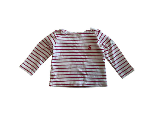 A Pink Long Sleeve T Shirts from Joules in size 6-12M for neutral. (Front View)