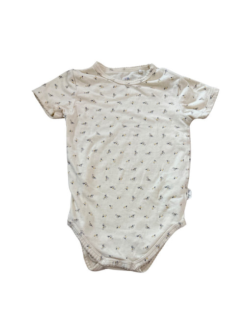 A Beige Short Sleeve Bodysuits from Konges Sløjd in size 12-18M for neutral. (Front View)