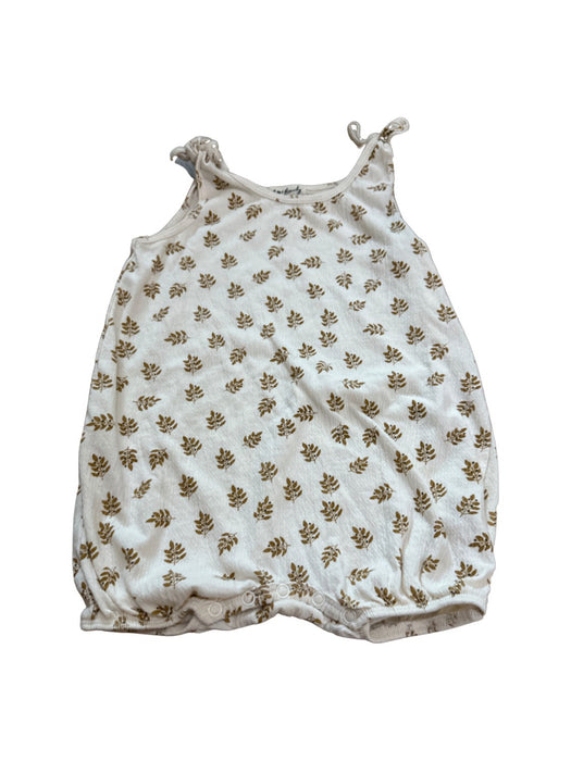 A White Sleeveless Rompers from Wilson & Frenchy in size 6-12M for neutral. (Front View)