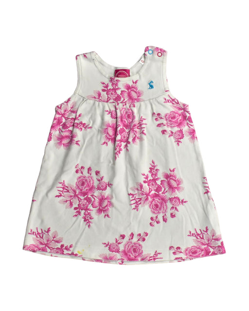 A White Sleeveless Dresses from Joules in size 12-18M for girl. (Front View)