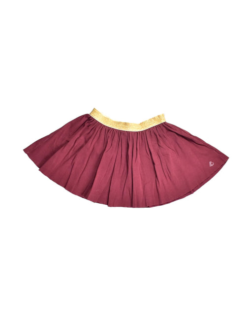 A Red Short Skirts from Petit Bateau in size 5T for girl. (Front View)