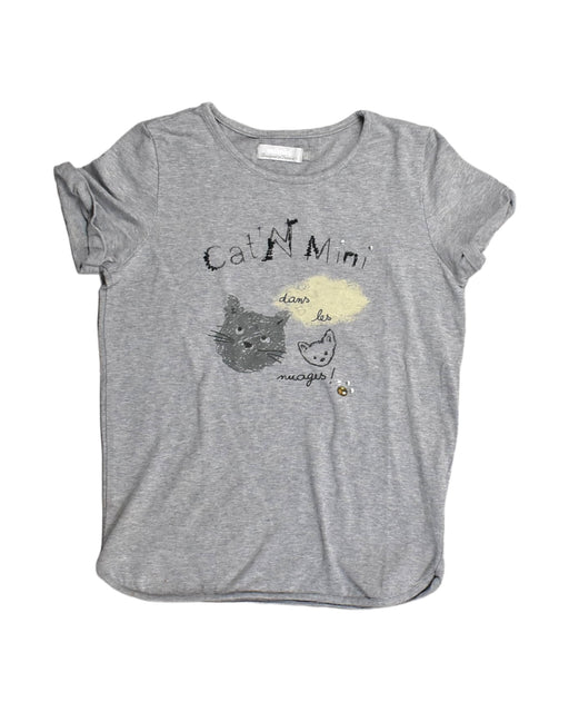 A Grey Short Sleeve Tops from Catimini in size 10Y for girl. (Front View)