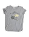 A Grey Short Sleeve Tops from Catimini in size 10Y for girl. (Front View)