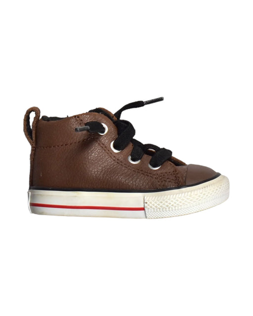 A Brown Sneakers from Converse in size 12-18M for boy. (Front View)