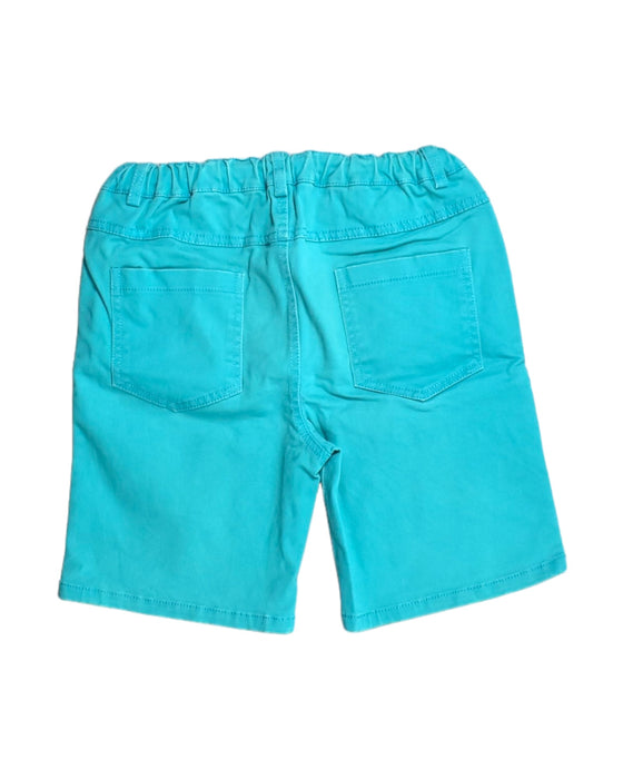 A Teal Shorts from Le Petit Society in size 8Y for boy. (Back View)