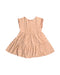 A Orange Short Sleeve Dresses from Buho in size 3T for girl. (Front View)