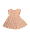 A Orange Short Sleeve Dresses from Buho in size 3T for girl. (Back View)