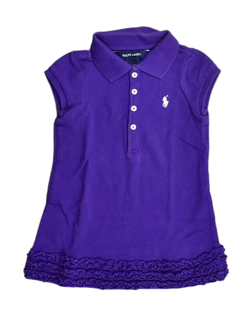 A Purple Short Sleeve Dresses from Ralph Lauren in size 2T for girl. (Front View)