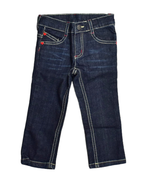 A Blue Jeans from Retykle in size 2T for girl. (Front View)