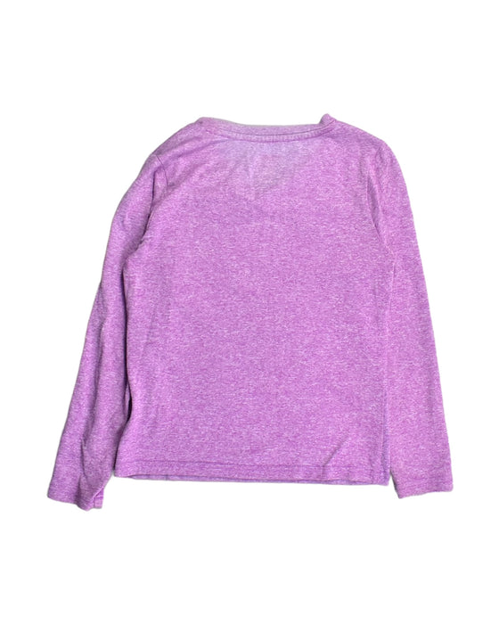 A Purple Long Sleeve Tops from The North Face in size 6T for girl. (Back View)