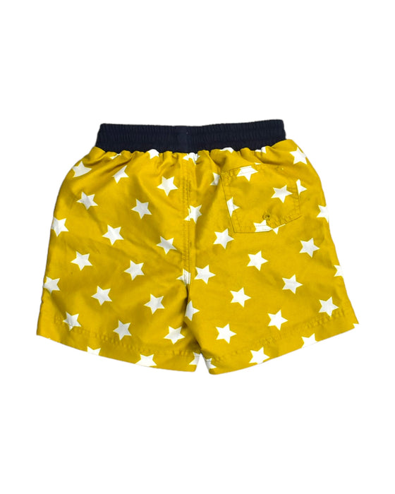 A Yellow Shorts from Petit Bateau in size 12-18M for girl. (Back View)