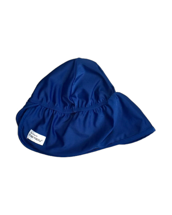 A Blue Sun Hats from The Original Flap Happy in size M for girl. (Front View)