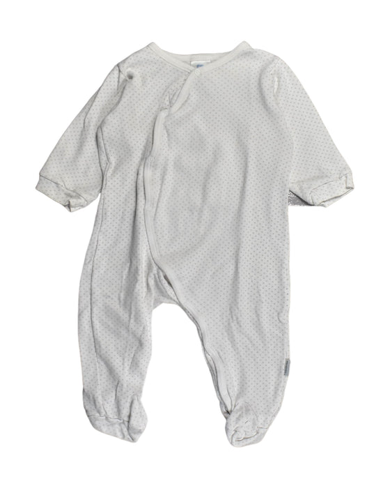 A White Long Sleeve Jumpsuits from Cambrass in size 3-6M for neutral. (Front View)