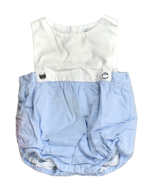 A White Sleeveless Rompers from Jacadi in size Newborn for girl. (Front View)