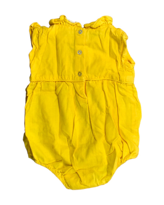 A Yellow Bodysuits from Chateau de Sable in size 3-6M for girl. (Back View)