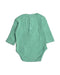 A Green Long Sleeve Bodysuits from Chateau de Sable in size 0-3M for boy. (Back View)