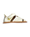 A White Sandals from Tip Toey Joey in size 3T for girl. (Front View)