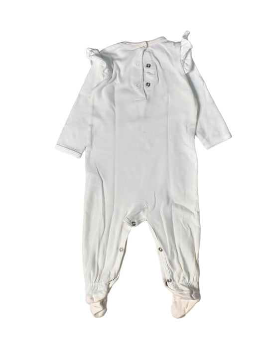 A White Jumpsuits from Livly in size 3-6M for girl. (Back View)