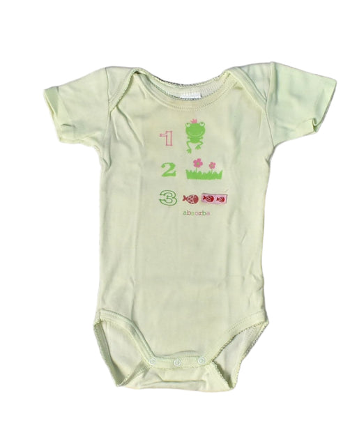 A Green Bodysuits from Absorba in size 6-12M for girl. (Front View)