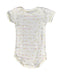 A White Bodysuits from Petit Bateau in size 6-12M for girl. (Back View)