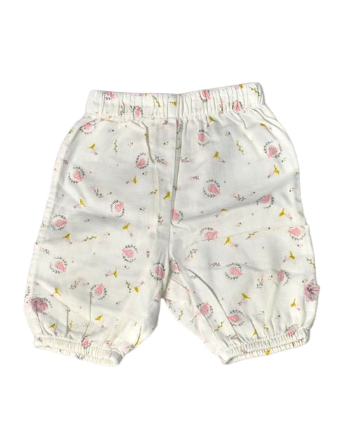 A White Shorts from Orchestra in size 6-12M for girl. (Front View)