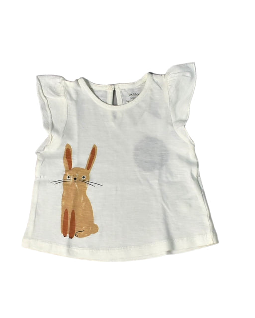 A White Sleeveless Tops from Bout'Chou in size 6-12M for girl. (Front View)