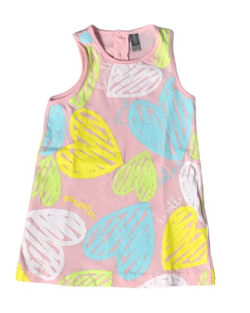 A Pink Sleeveless Dresses from LOSAN in size 6-12M for girl. (Front View)