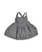 A Grey Sleeveless Dresses from Mini Sibling in size 6-12M for girl. (Front View)