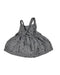 A Grey Sleeveless Dresses from Mini Sibling in size 6-12M for girl. (Back View)