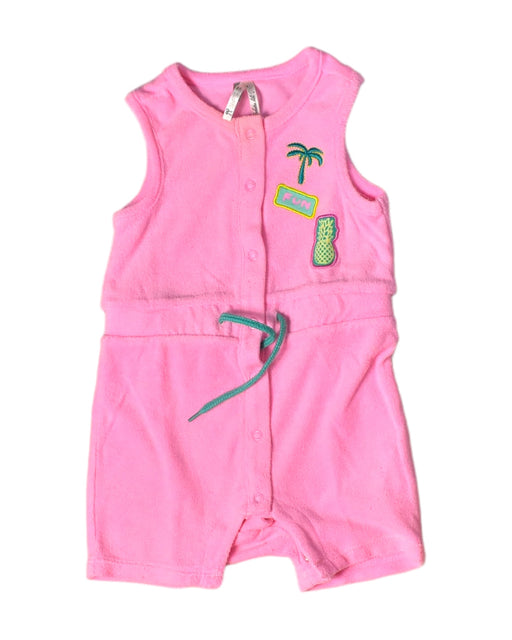 A Pink Rompers from Orchestra in size 6-12M for girl. (Front View)