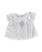 A White Short Sleeve Tops from Bout'Chou in size 6-12M for girl. (Back View)