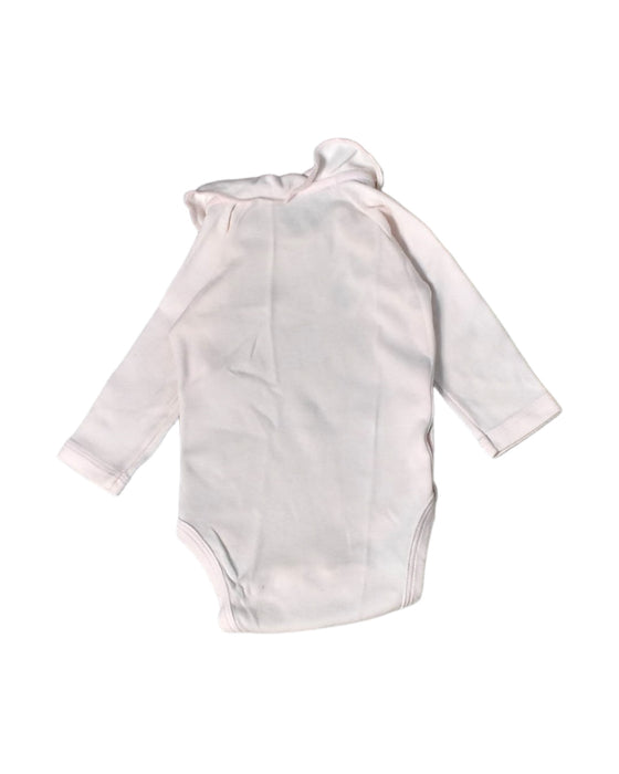 A Pink Bodysuits from Petit Bateau in size Newborn for girl. (Back View)