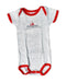 A Grey Bodysuits from Petit Bateau in size 6-12M for boy. (Front View)