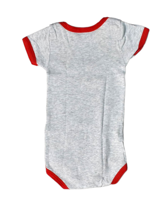 A Grey Bodysuits from Petit Bateau in size 6-12M for boy. (Back View)