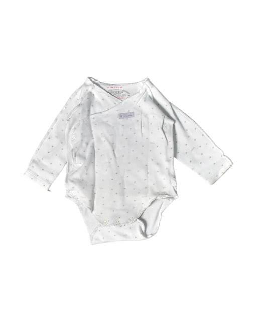 A White Bodysuits from Absorba in size 0-3M for boy. (Front View)