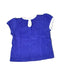 A Blue Short Sleeve Tops from Petit Bateau in size 0-3M for girl. (Back View)