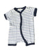 A White Rompers from Newbie in size 0-3M for boy. (Front View)