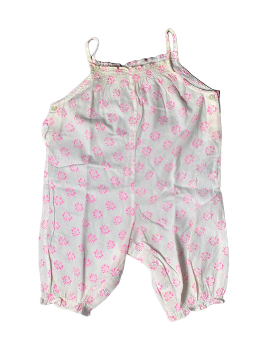 A White Jumpsuits from Bonpoint in size 3-6M for girl. (Front View)