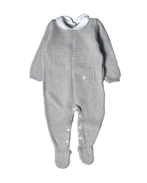 A Grey Jumpsuits from Chicco in size 3-6M for girl. (Front View)