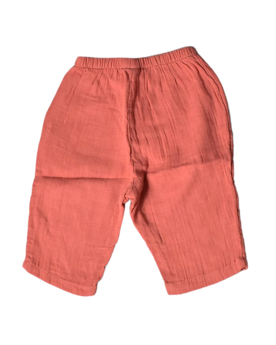 A Orange Casual Pants from Petit Bateau in size 3-6M for girl. (Back View)