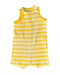 A Yellow Rompers from Petit Bateau in size 3-6M for boy. (Back View)