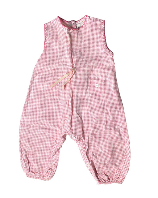 A Pink Jumpsuits from Petit Bateau in size 12-18M for girl. (Front View)