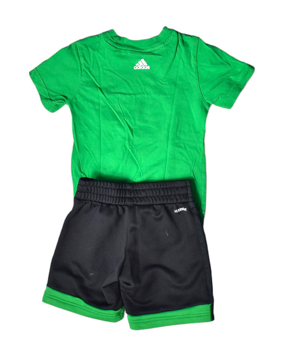 A Green Shorts Sets from Adidas in size 5T for boy. (Back View)