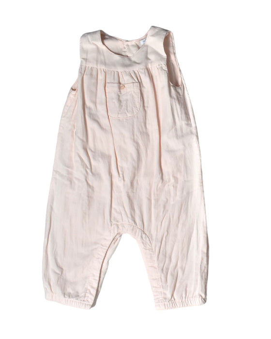 A Pink Sleeveless Jumpsuits from Bout'Chou in size 12-18M for girl. (Front View)