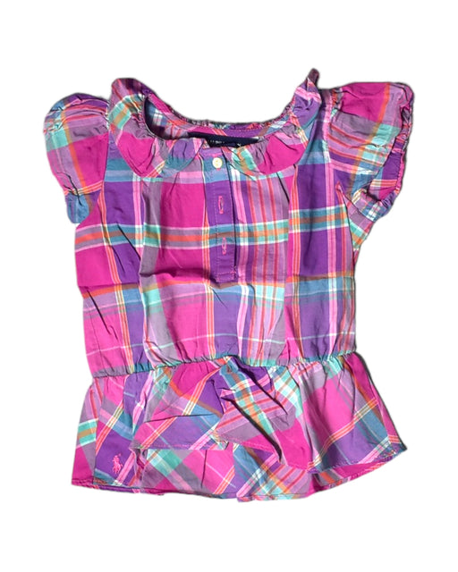 A Pink Short Sleeve Tops from Ralph Lauren in size 6-12M for girl. (Front View)