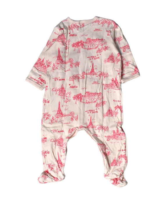 A Pink Jumpsuits from Petit Bateau in size 6-12M for girl. (Back View)