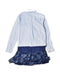 A Blue Long Sleeve Dresses from Desigual in size 8Y for girl. (Back View)